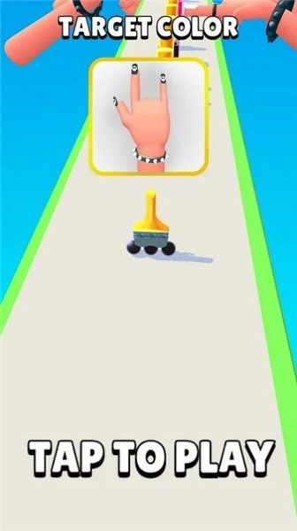 指甲艺术跑酷游戏的图册