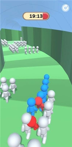 人群狂热酷跑的图册