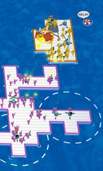 疯狂的海战乱斗射击(WarofRafts)手机版的图册