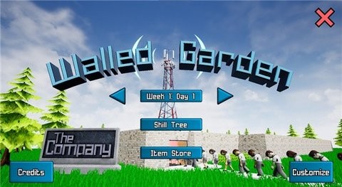 有围墙的花园的图册