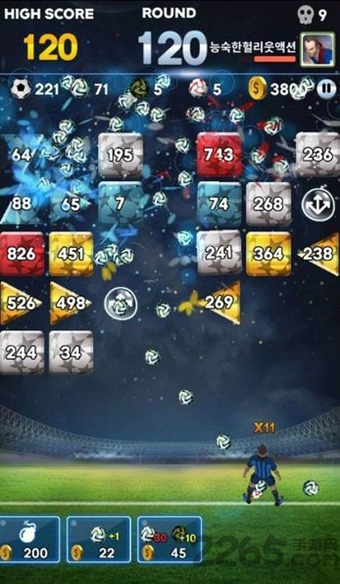 足球打砖块手机游戏的图册