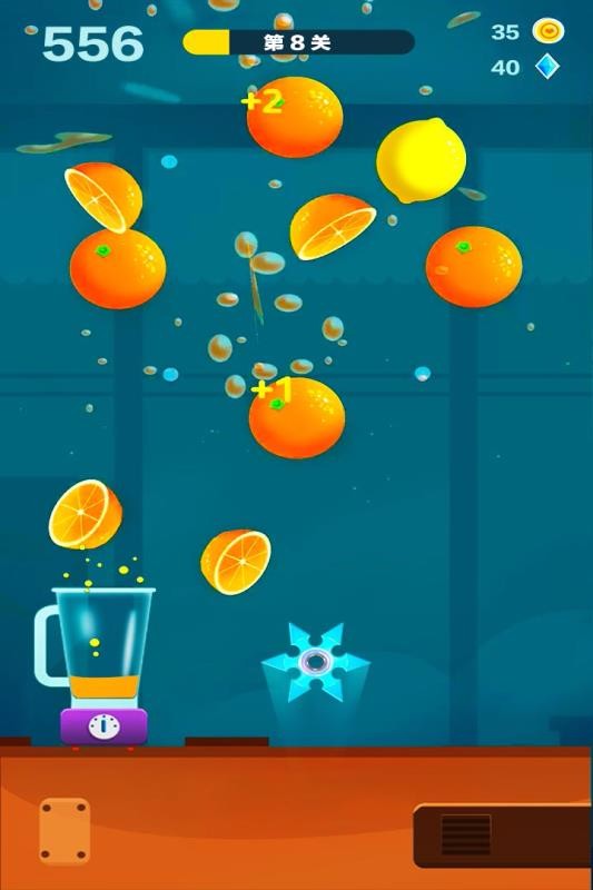 旋转切水果的图册