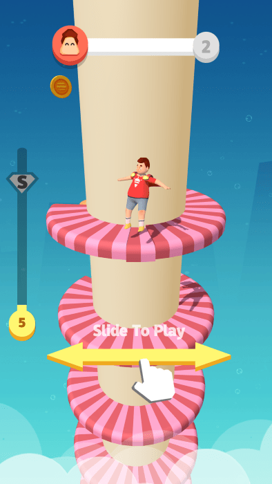 胖子跳螺旋塔游戏的图册