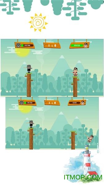 弓箭手站桩游戏的图册