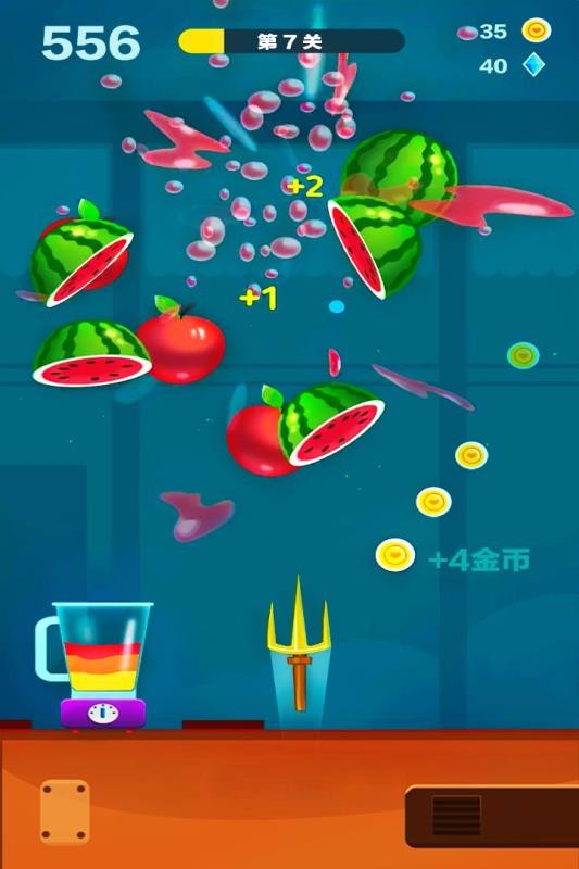 旋转切水果的图册