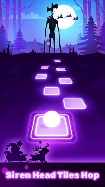 警笛头瓷砖跳音乐游戏的图册