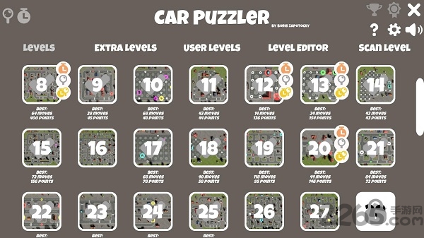 汽车难题游戏的图册