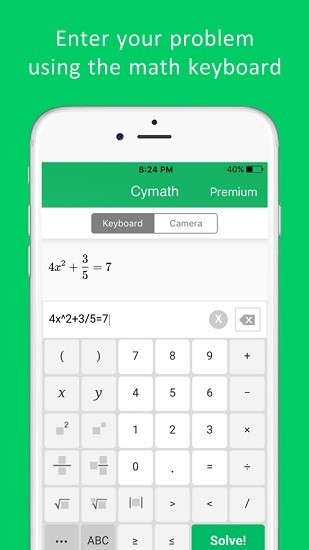 cymath数学问题求解器的图册