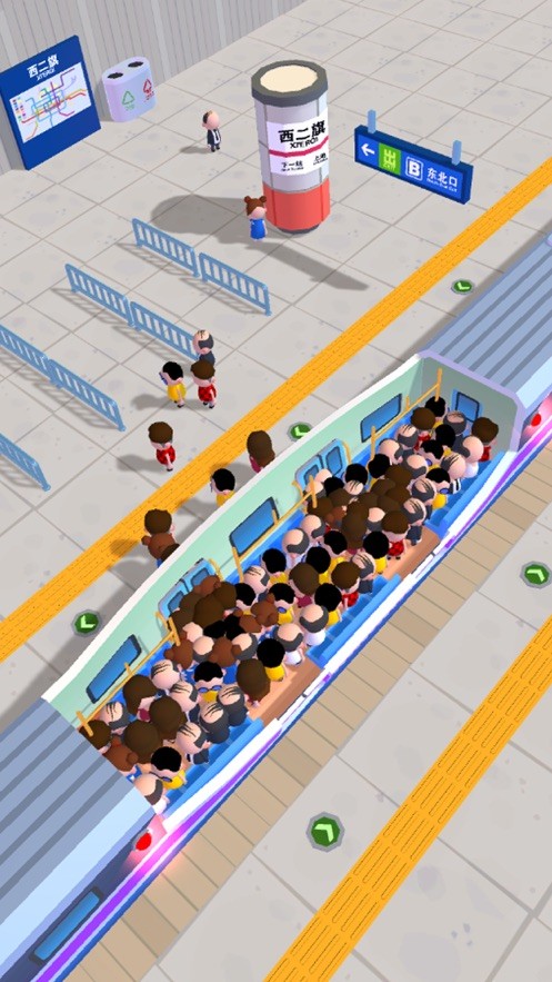 拥挤的地铁的图册