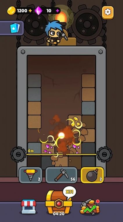 地底挖掘的图册