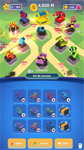 合并机器人塔防游戏的图册