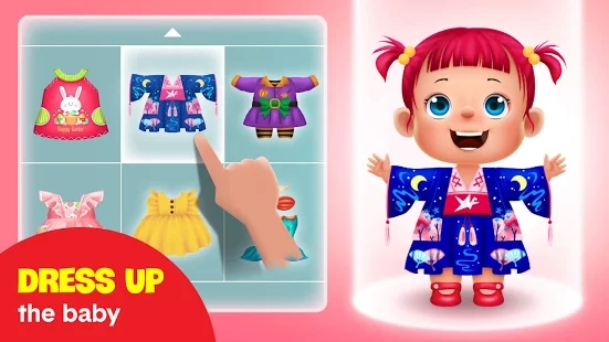 照顾婴儿游戏的图册