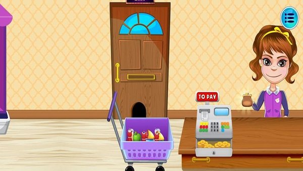 模拟儿童超市游戏的图册