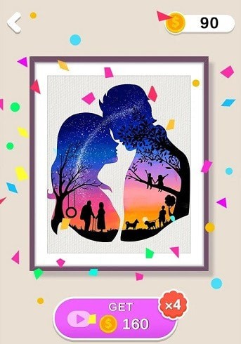 剪影艺术的图册