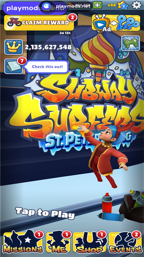 地铁跑酷playmods全地图版本的图册