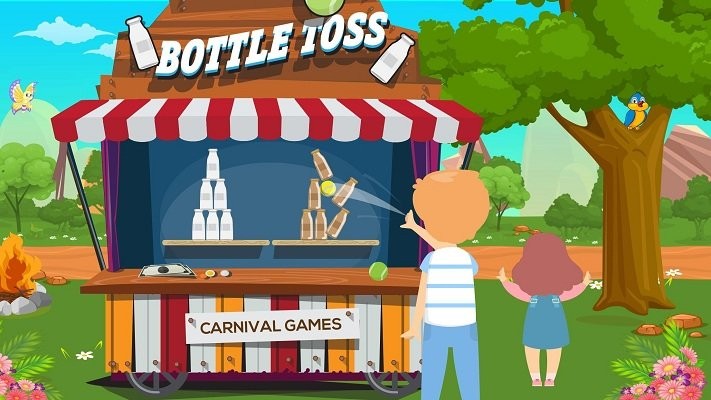 度假家庭野餐冒险游戏的图册