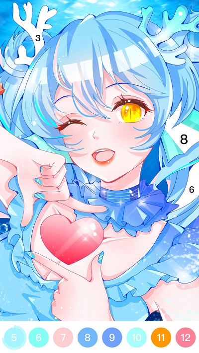 花花数字填色最新版的图册