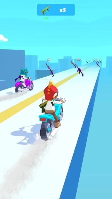 射击自行车狂暴突袭者游戏的图册