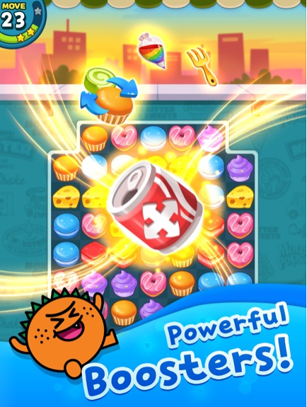 匹配3益智游戏：甜蜜怪兽的图册