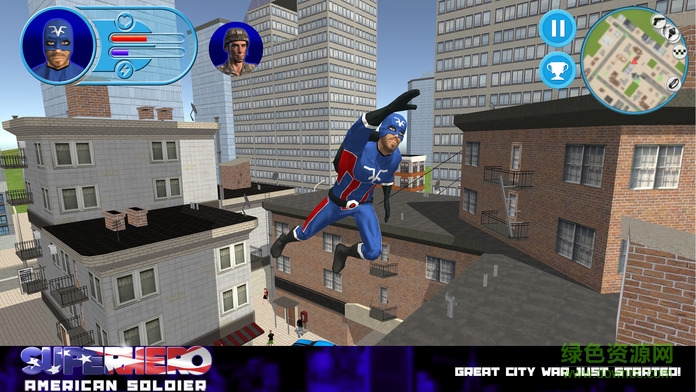 超级英雄美国士兵的图册