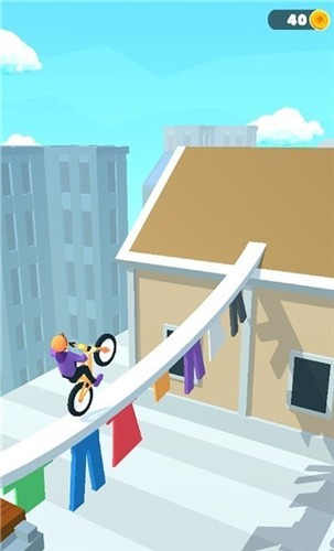 卡通自行车特技的图册