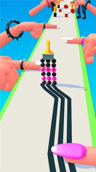 指甲艺术跑酷游戏的图册