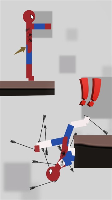 飞行英雄火柴人的图册