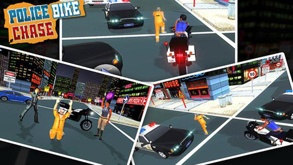 警察自行车警察城的图册