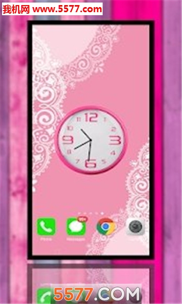 速爱少女的墙纸时钟安卓版的图册