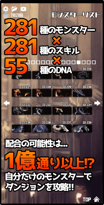 合成地牢怪物的图册