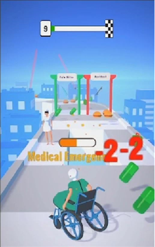 受伤跑步的图册