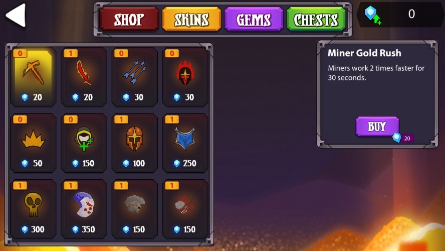 火柴人战争终极挑战全皮肤的图册