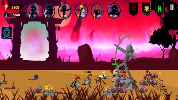 火柴人战争遗产模拟器游戏的图册