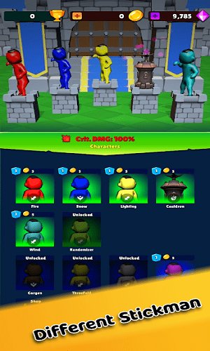 离线火柴人战争防御战斗城堡粉碎的图册