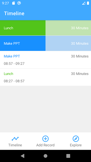 时间账本软件的图册