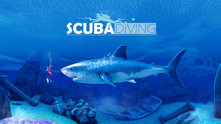 水肺潜水员水下救援的图册