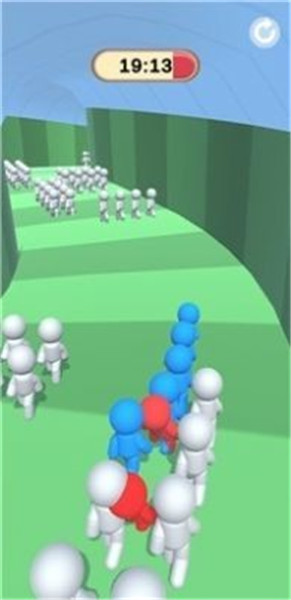 人群狂热酷跑的图册