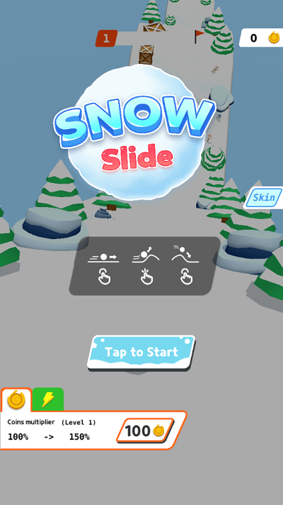 雪球砸城市游戏(snowslide)的图册