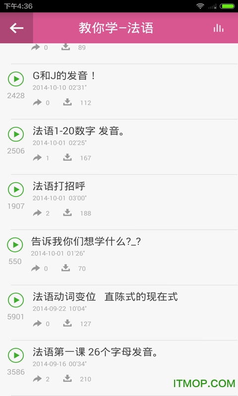 法语入门教学的图册