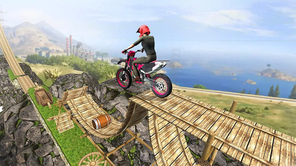 棘手自行车特技的图册