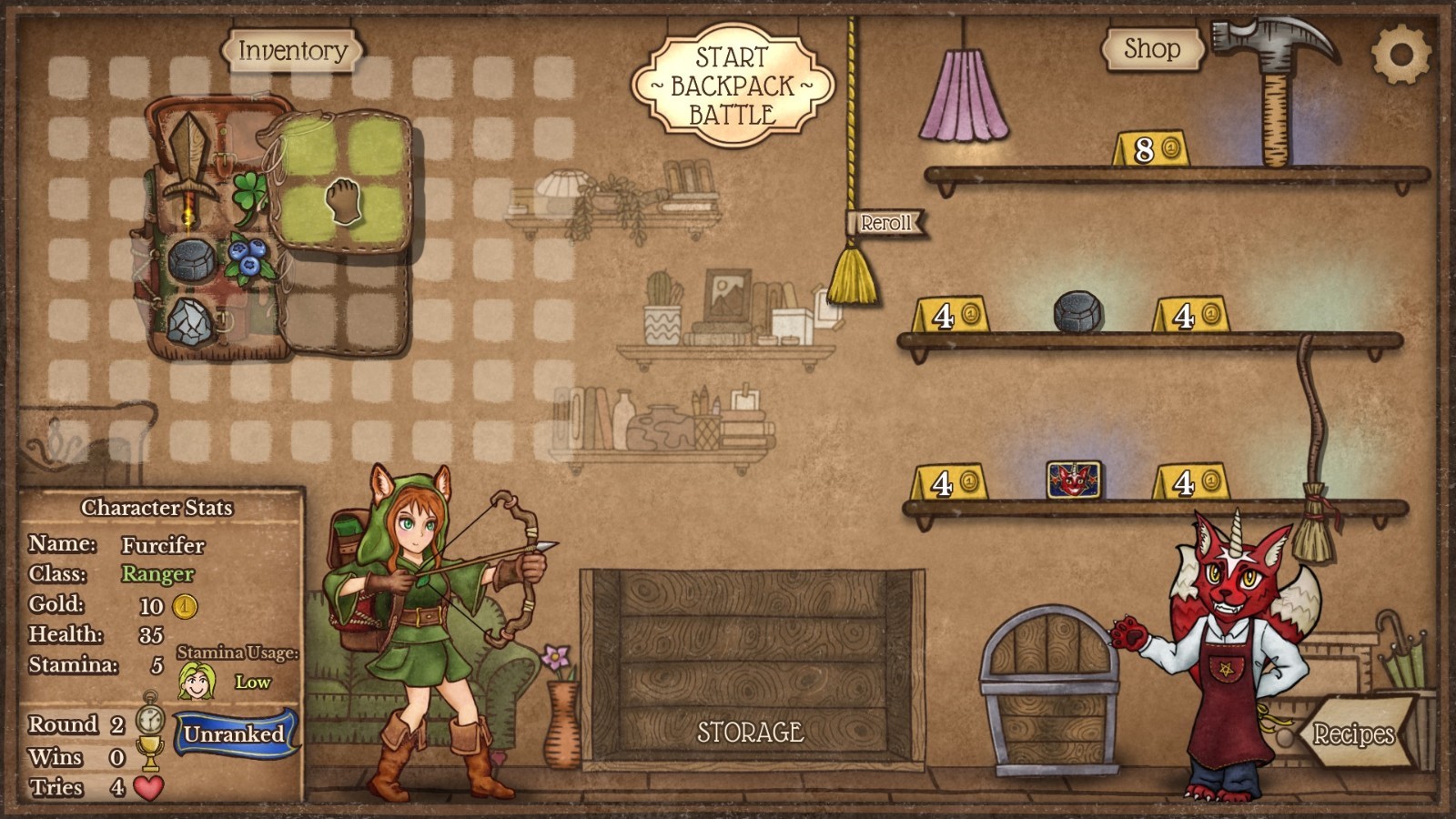 背包乱斗：福西法的宝藏的图册