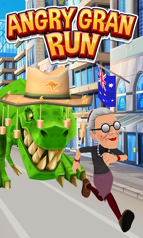 愤怒的老奶奶玩酷跑手机版的图册