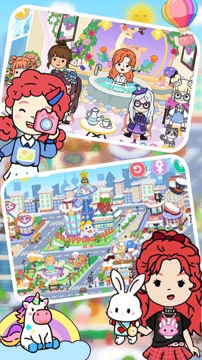 米加城市樱花村落官方版的图册