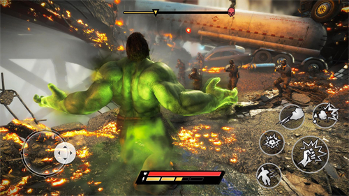 肌肉英雄破坏城市的图册