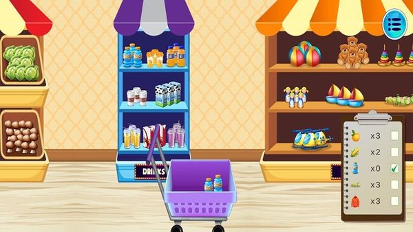 模拟儿童超市游戏的图册
