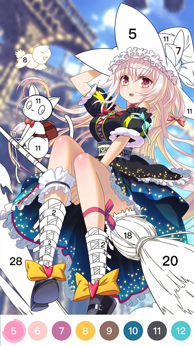 花花数字填色最新版的图册