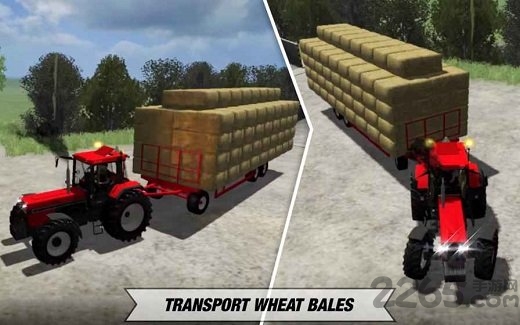 农场动物拖拉机运输游戏的图册