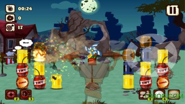 弹弓射程黄金目标的图册