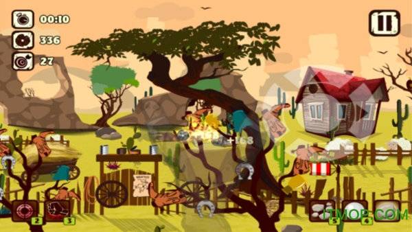 弹弓射程黄金目标的图册